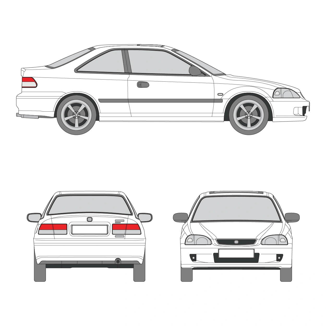 CIVIC VI COUPE (EJ, EM1)