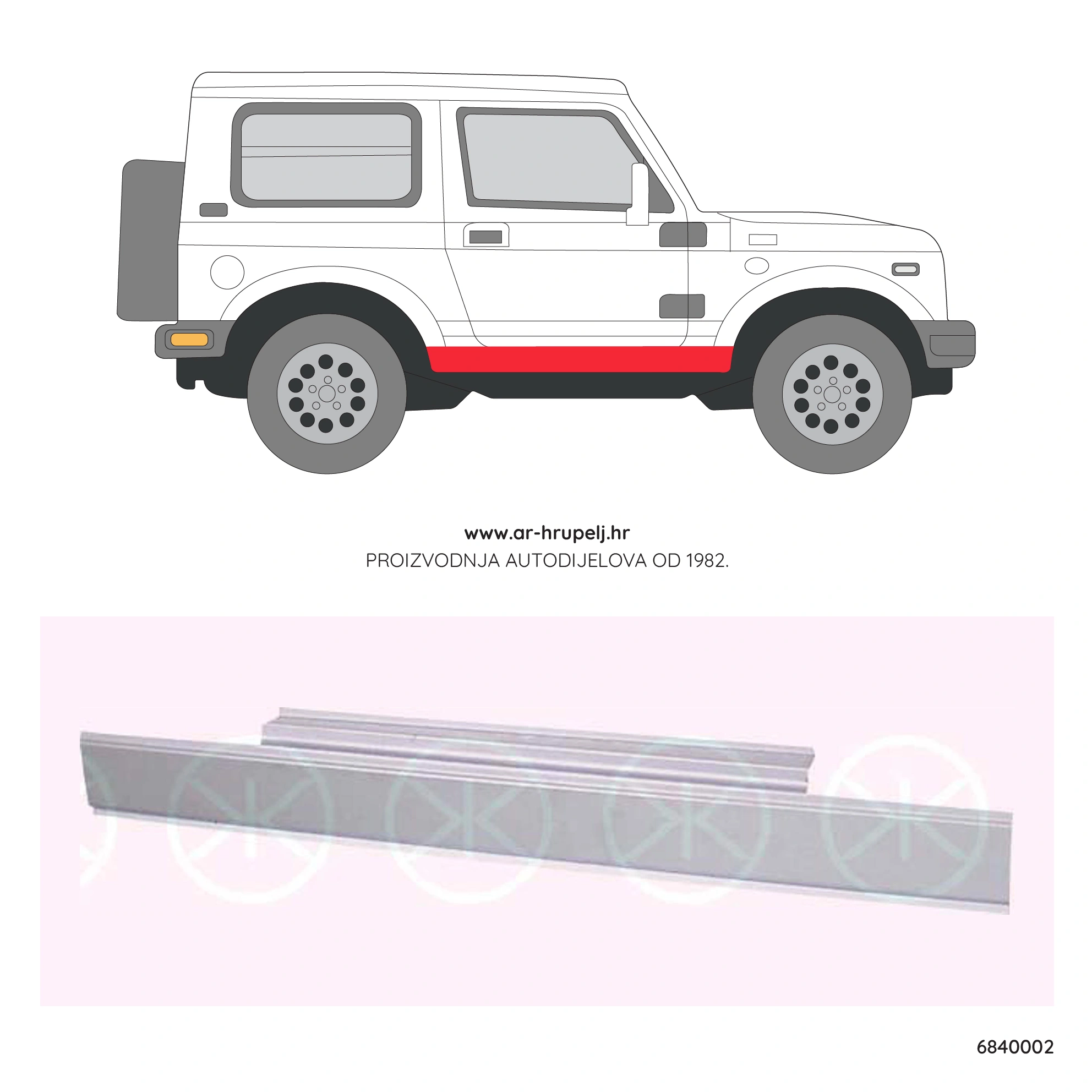 SUZUKI SAMURAI LUKKET LANDVOGN (SJ)