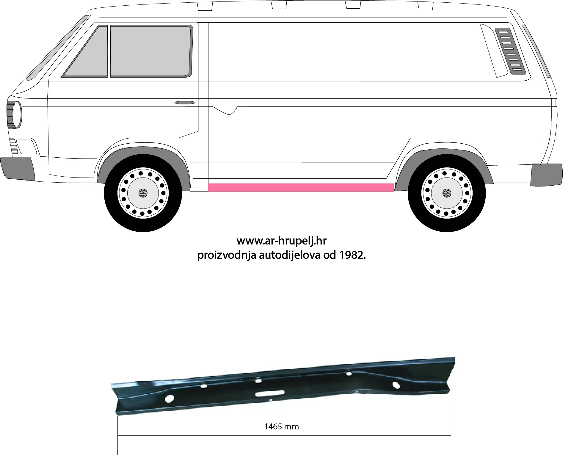 VW TRANSPORTER III CHASSIS