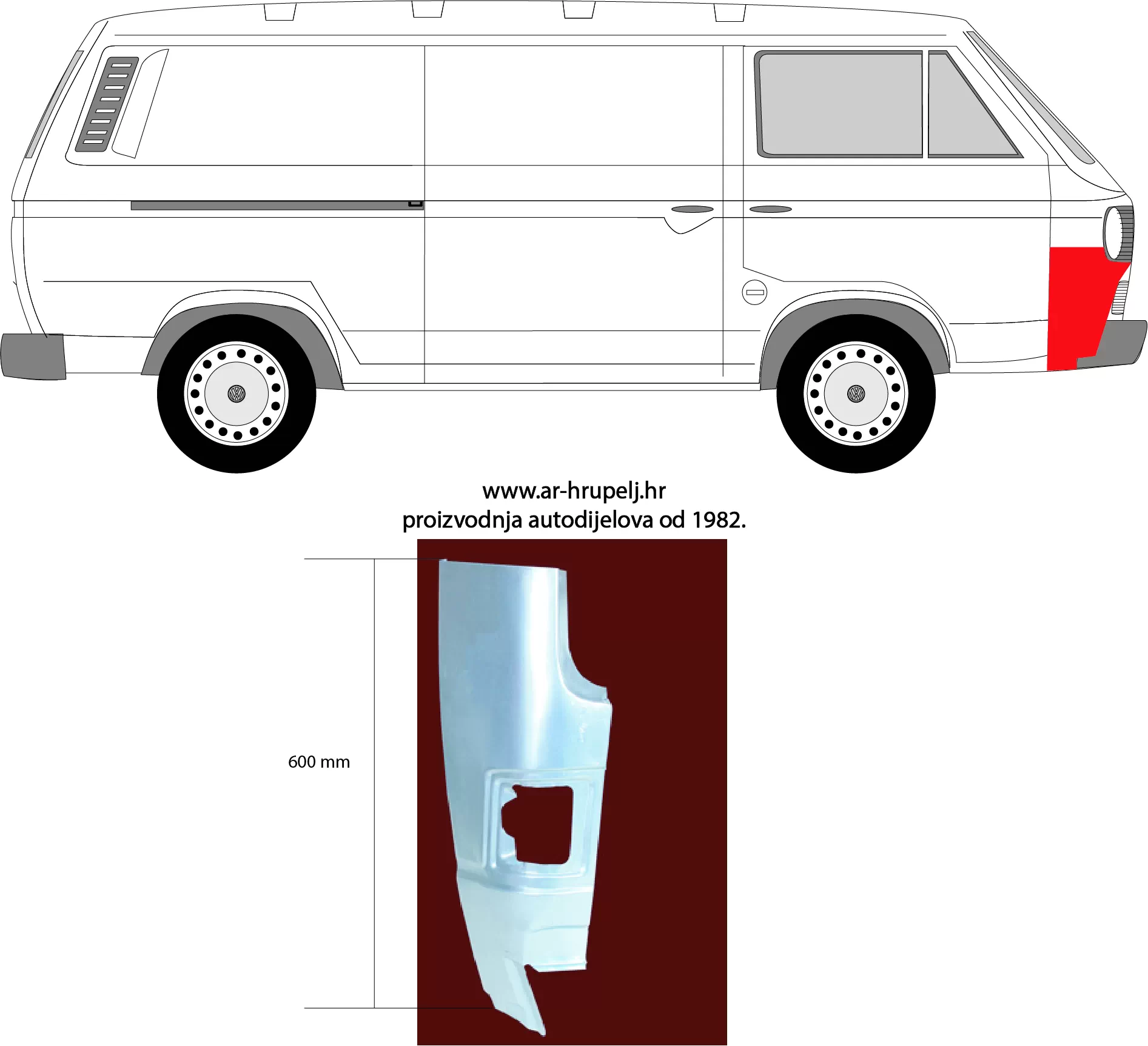 VW TRANSPORTER III CHASSIS