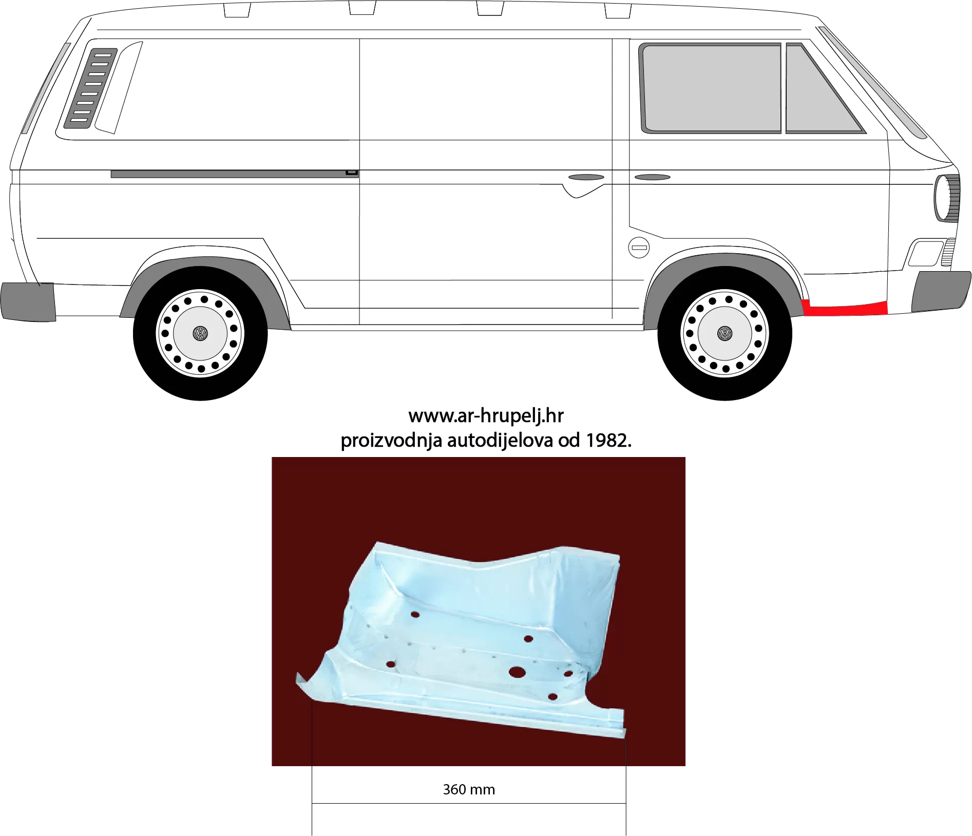 VW TRANSPORTER III CHASSIS