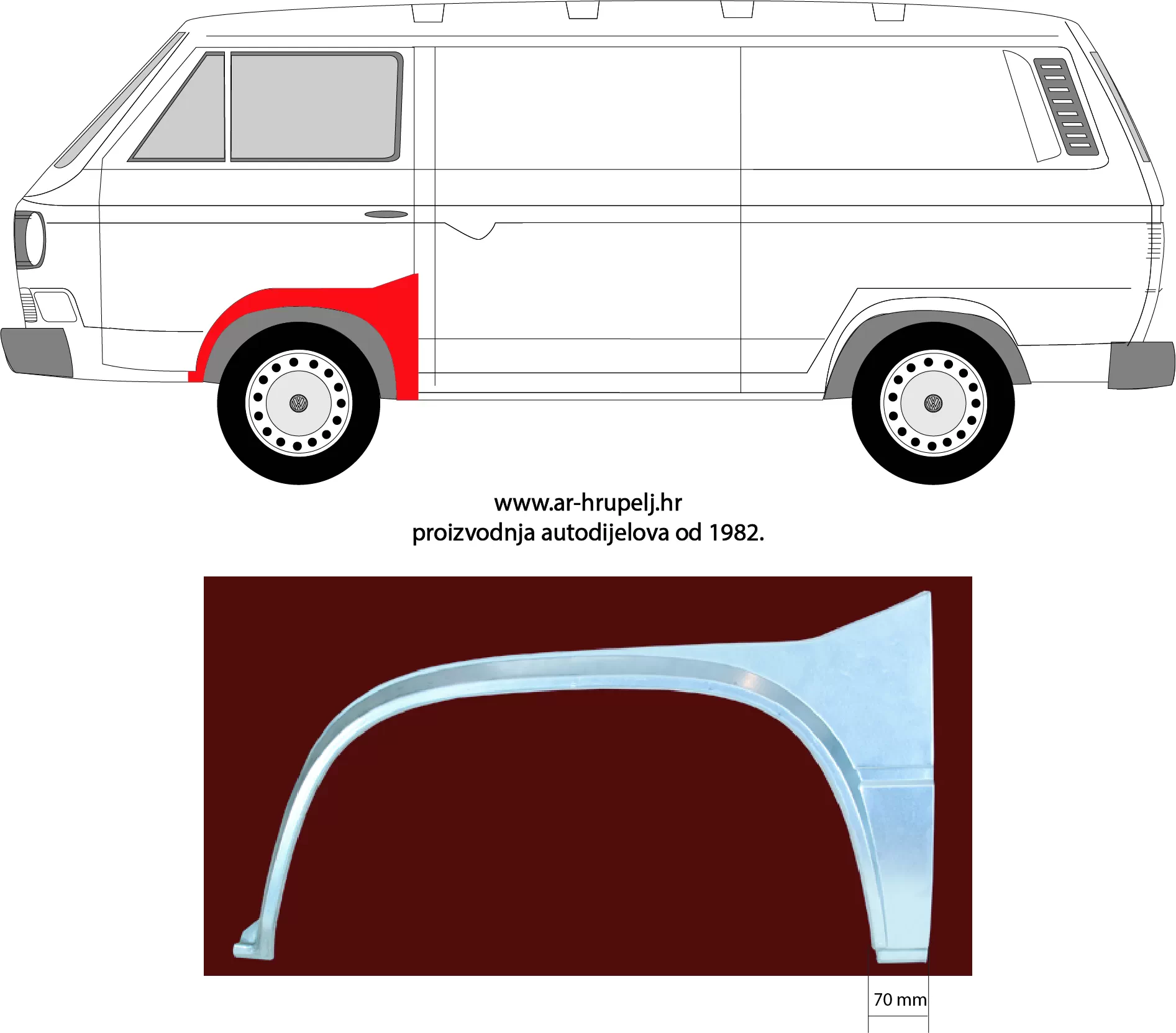 VW TRANSPORTER III CHASSIS