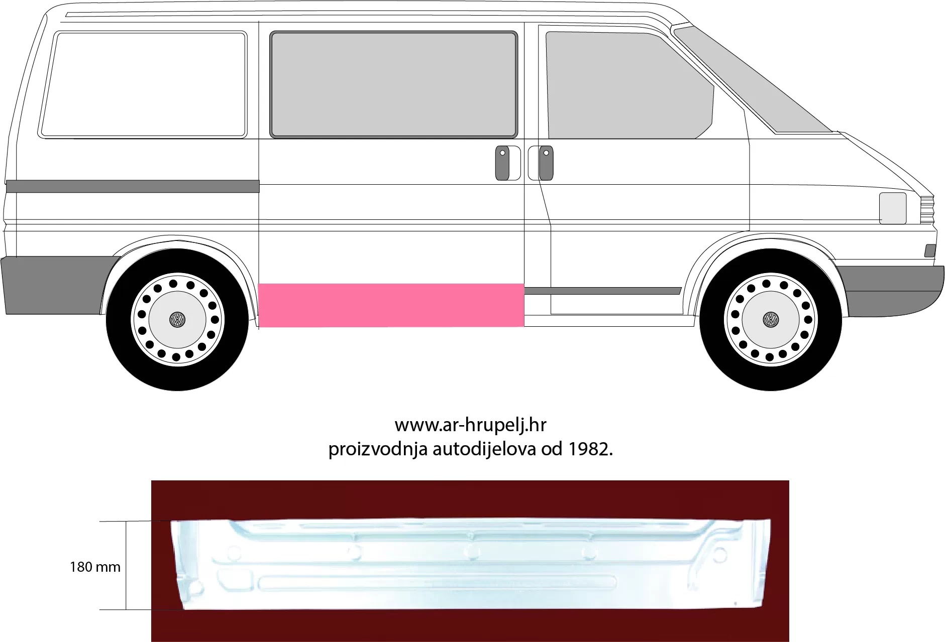 VW TRANSPORTER / CARAVELLE IV BUS (70XB, 70XC, 7DB, 7