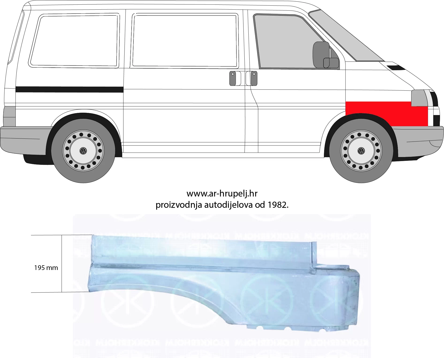 VW TRANSPORTER / CARAVELLE IV BUS (70XB, 70XC, 7DB, 7