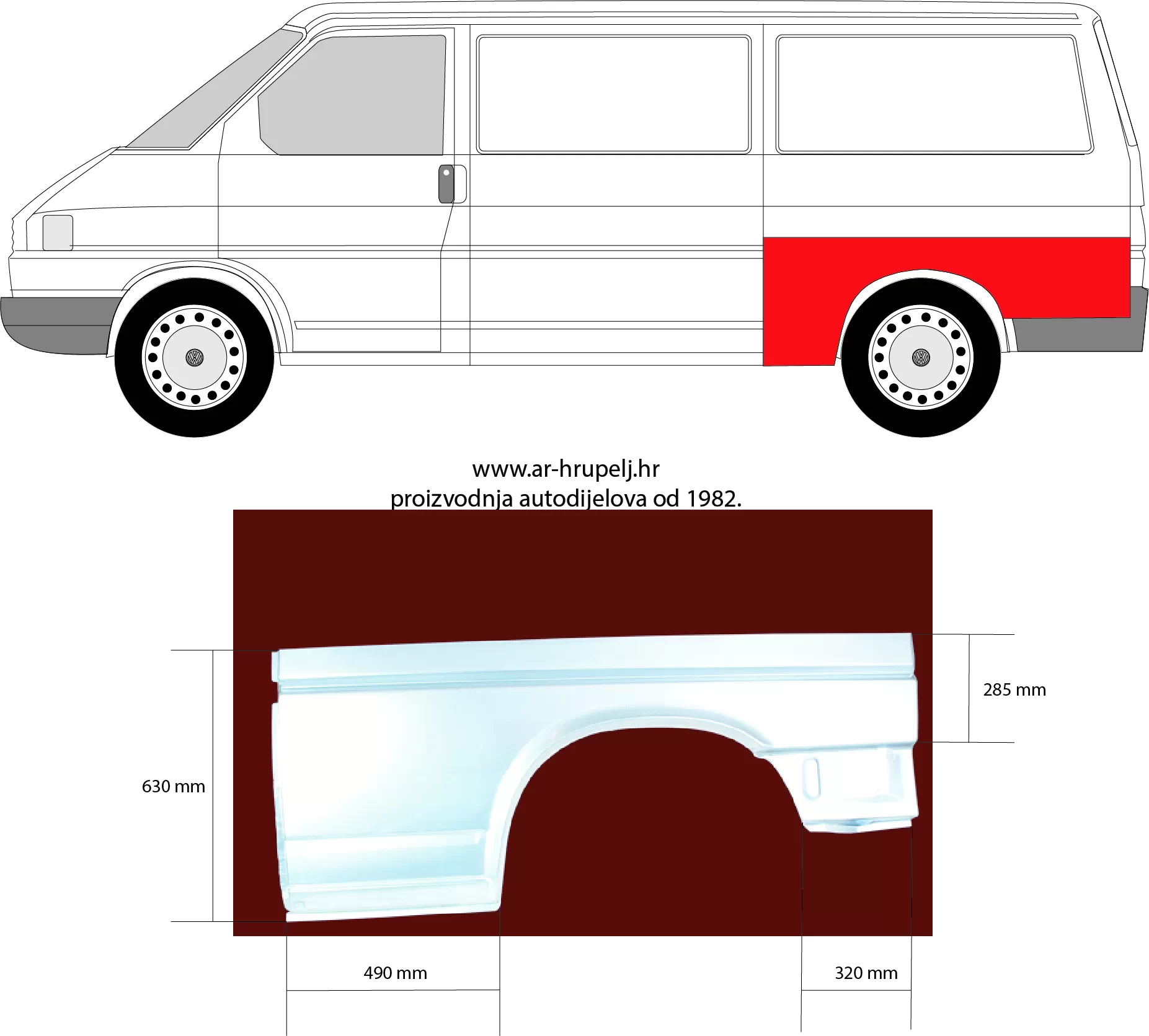 VW TRANSPORTER / CARAVELLE IV BUS (70XB, 70XC, 7DB, 7