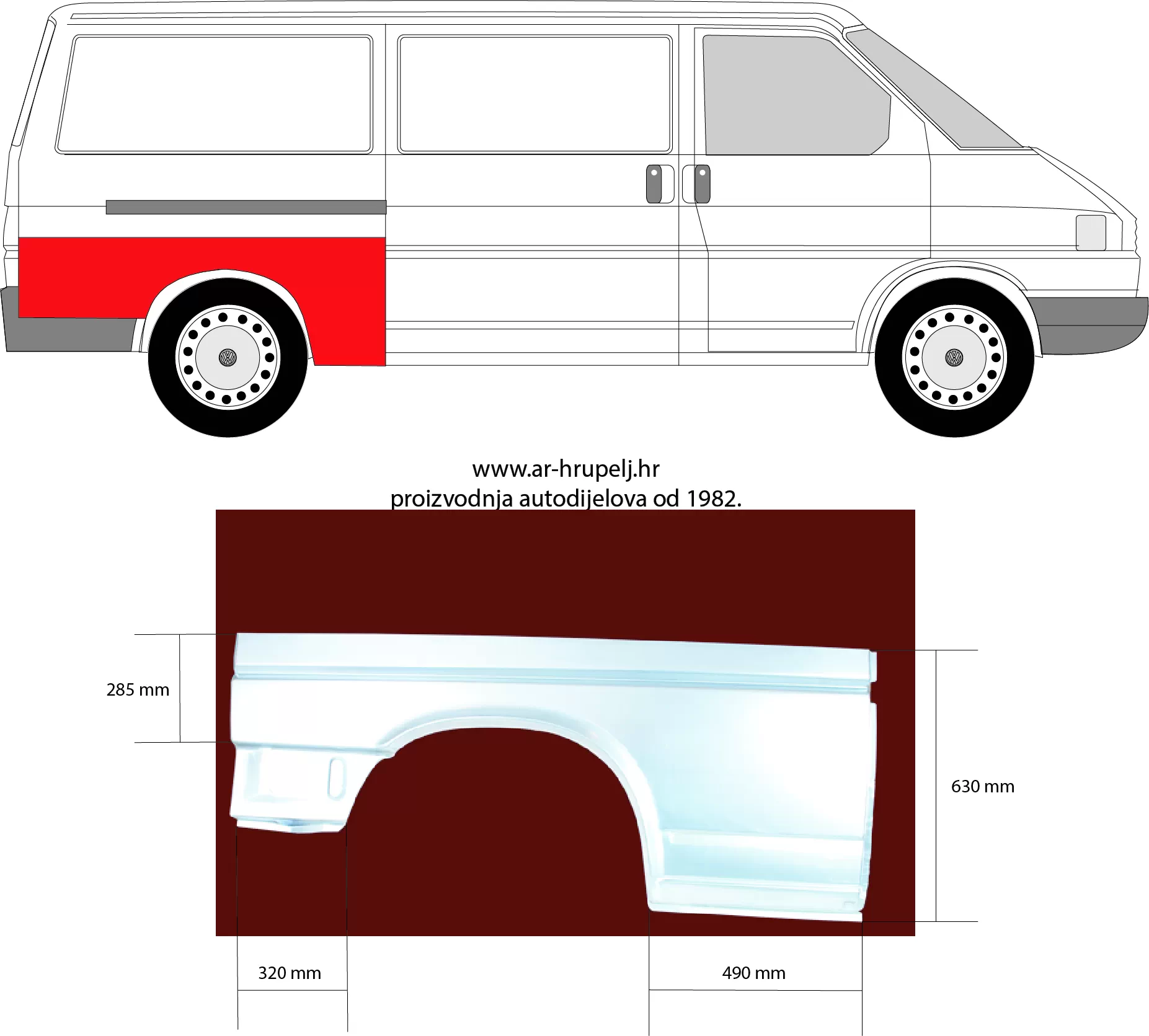 VW TRANSPORTER / CARAVELLE IV BUS (70XB, 70XC, 7DB, 7