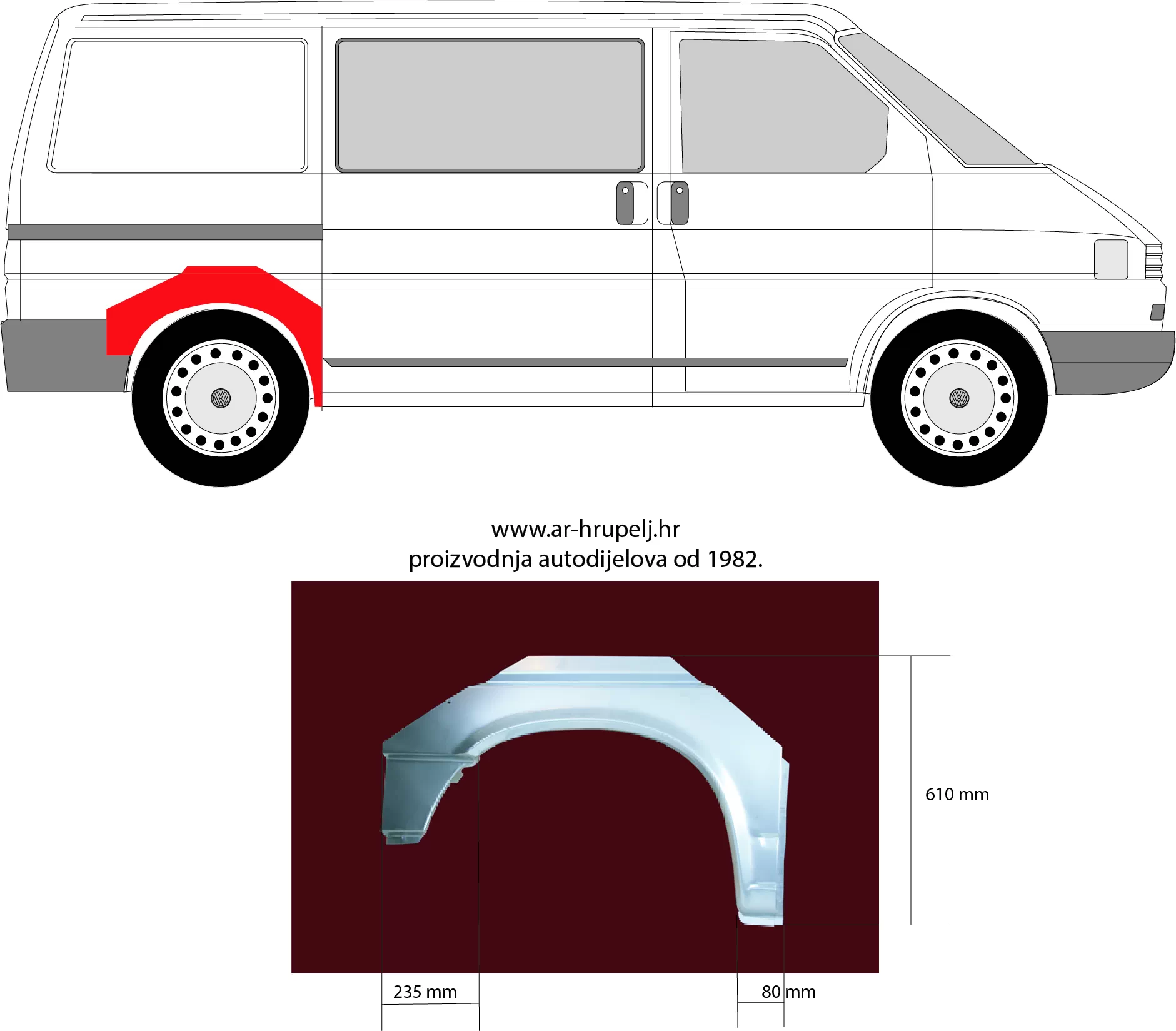 VW TRANSPORTER / CARAVELLE IV BUS (70XB, 70XC, 7DB, 7